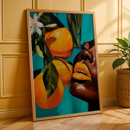 Stylized Abstract Portrait Wall Art Print 177 Soluna Soul