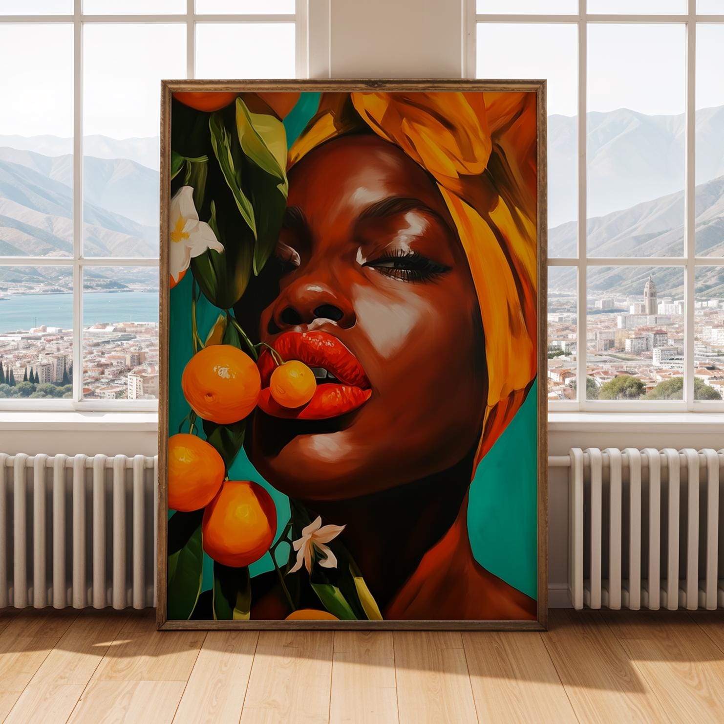 Stylized Abstract Portrait Wall Art Print 178 Soluna Soul