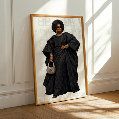African Aunty Luxe Wall Art Print 239 Soluna Soul