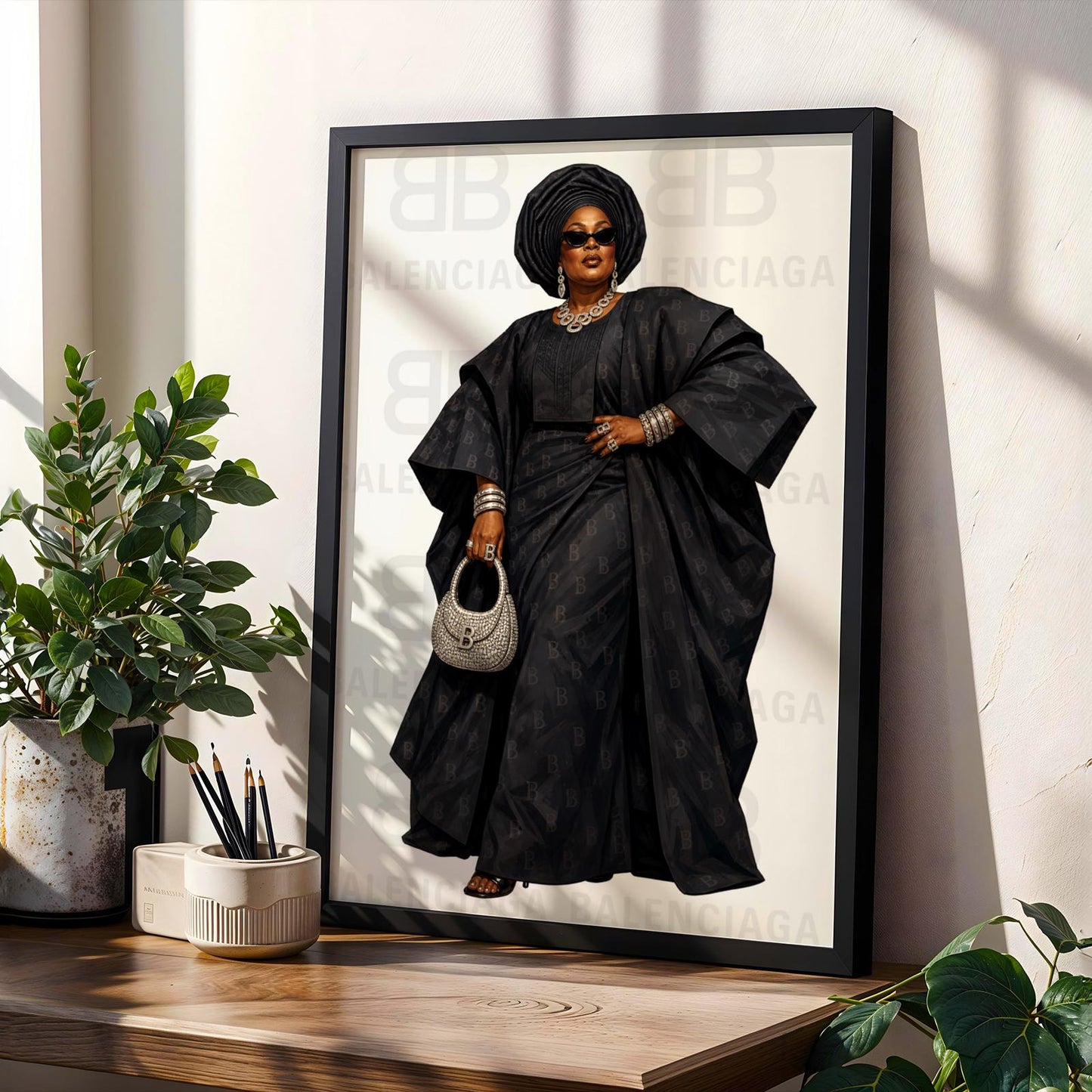 African Aunty Luxe Wall Art Print 239 Soluna Soul