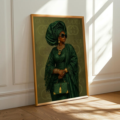 African Aunty Luxe Wall Art Print 241 Soluna Soul
