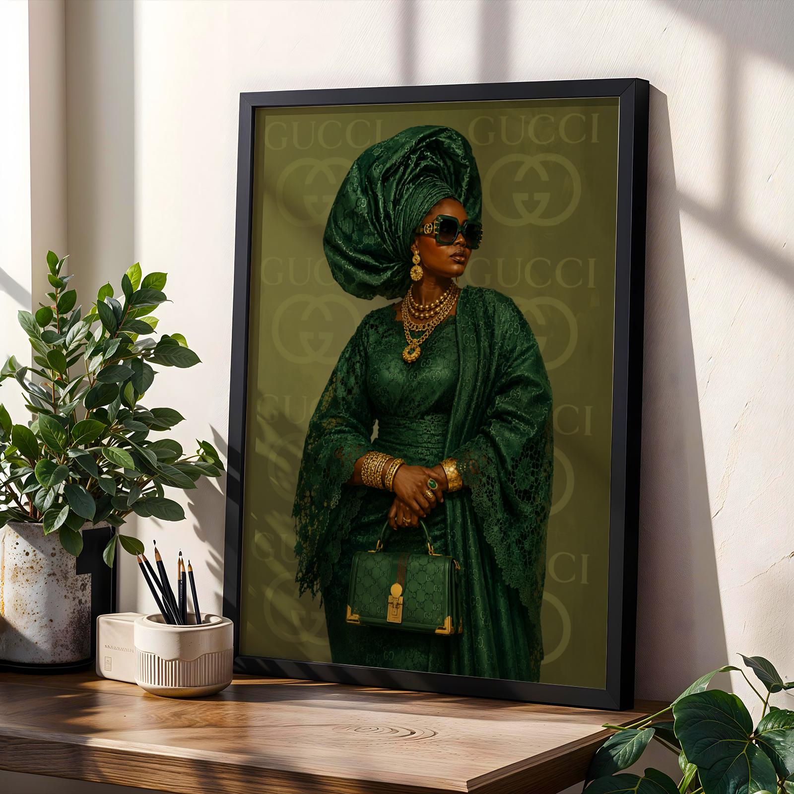 African Aunty Luxe Wall Art Print 241 Soluna Soul