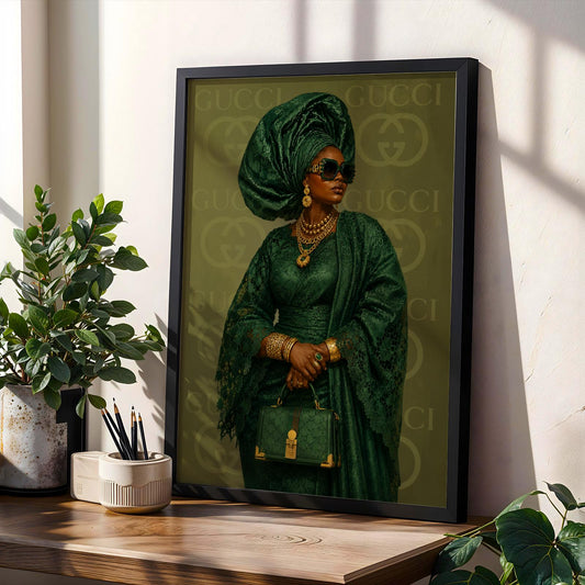 African Aunty Luxe Wall Art Print 241 Soluna Soul