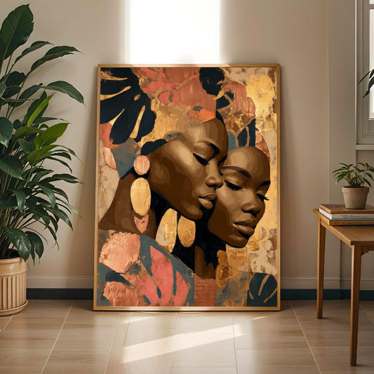 Abstract Portrait Face Wall Art Print 149 Soluna Soul