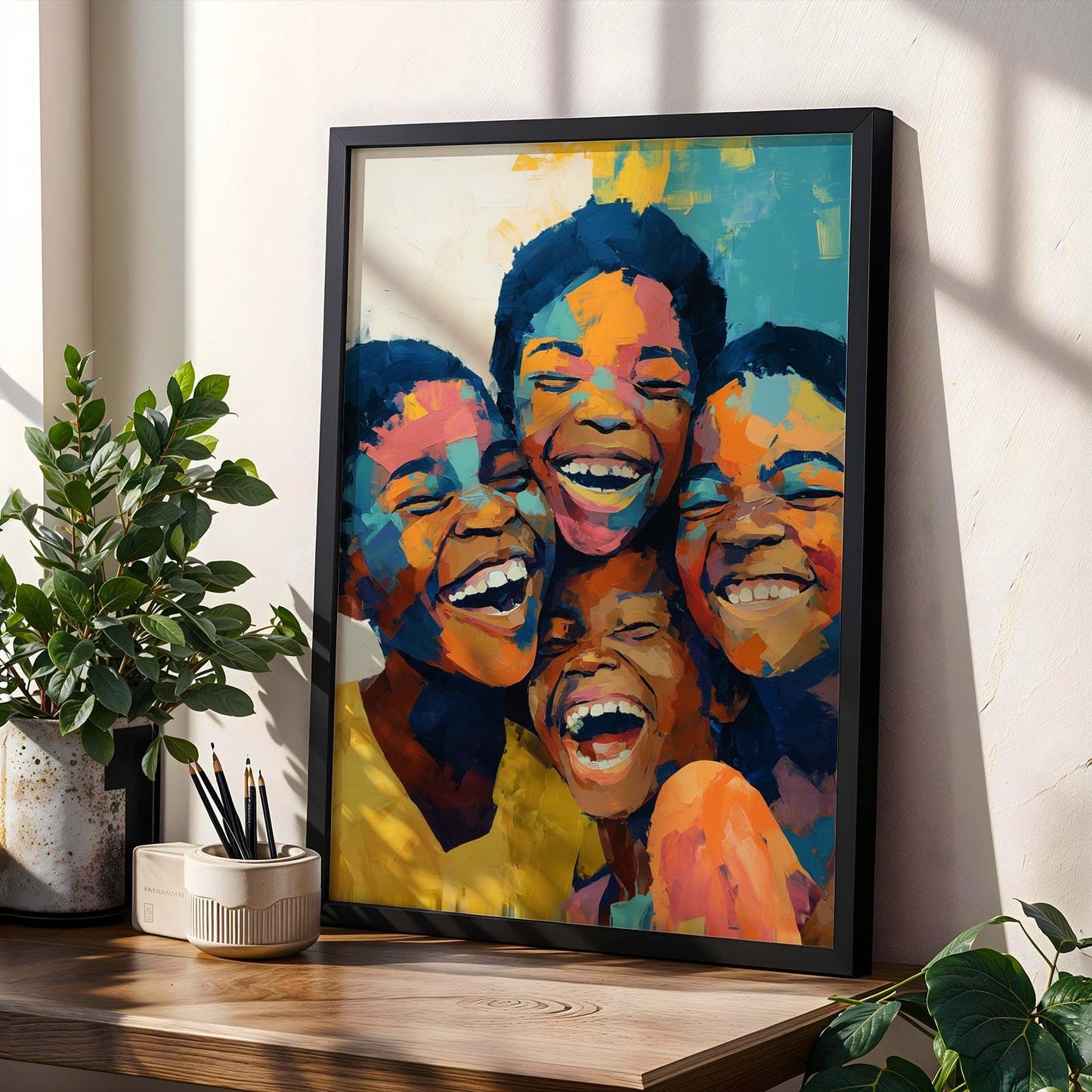 Kids Smiling Portrait Wall Art Print 147 Soluna Soul