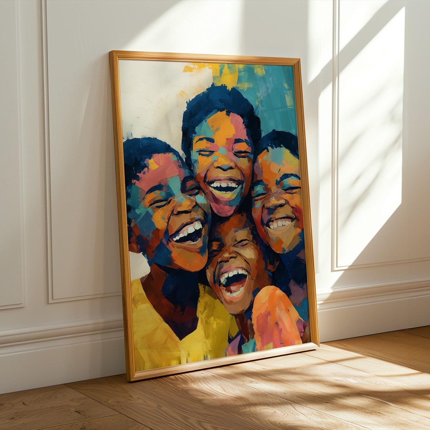 Kids Smiling Portrait Wall Art Print 147 Soluna Soul
