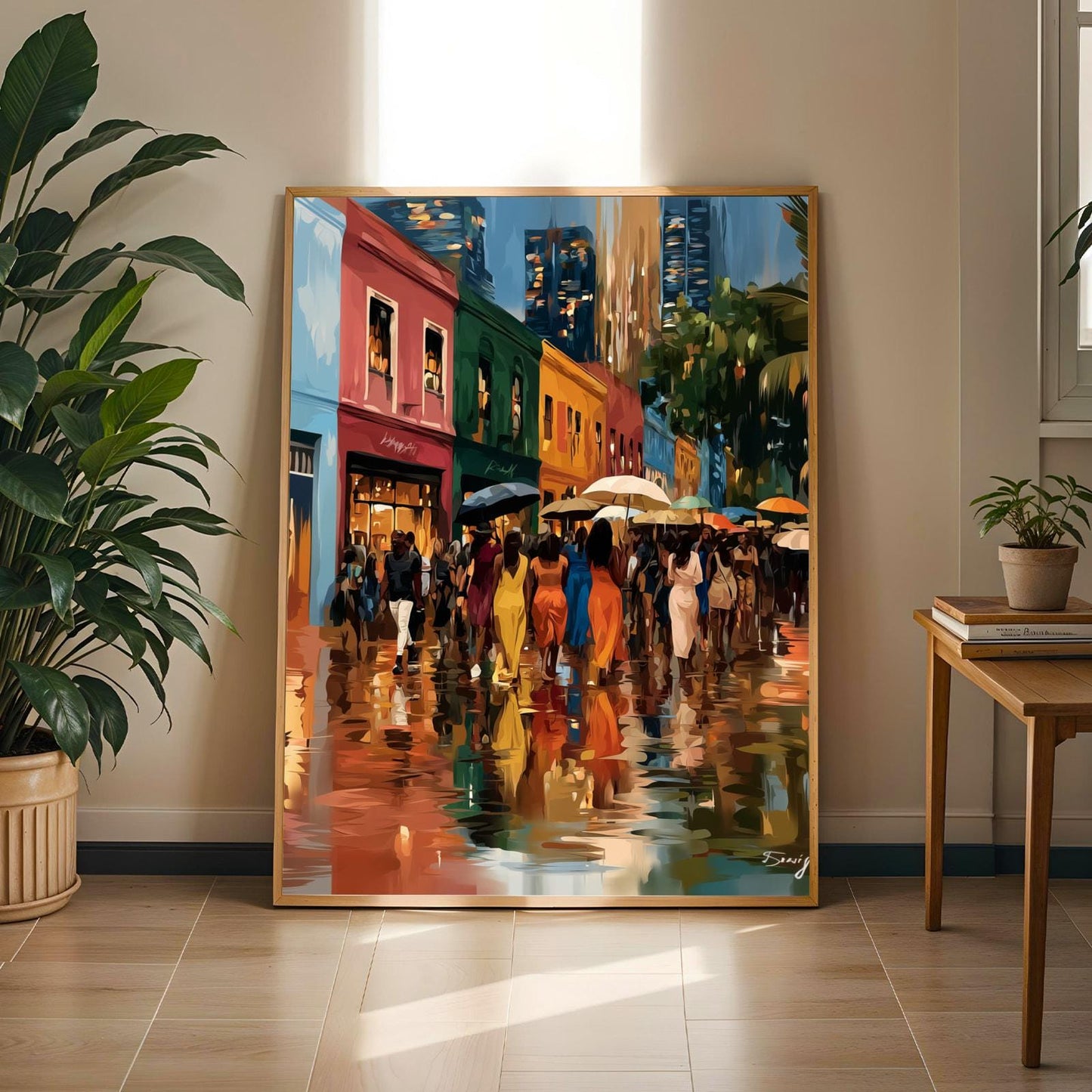 Rainy City Wall Art Print 156 Soluna Soul