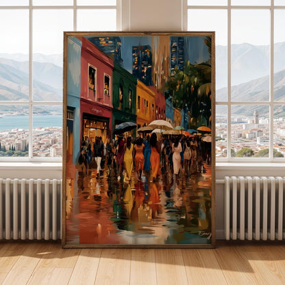 Rainy City Wall Art Print 156 Soluna Soul