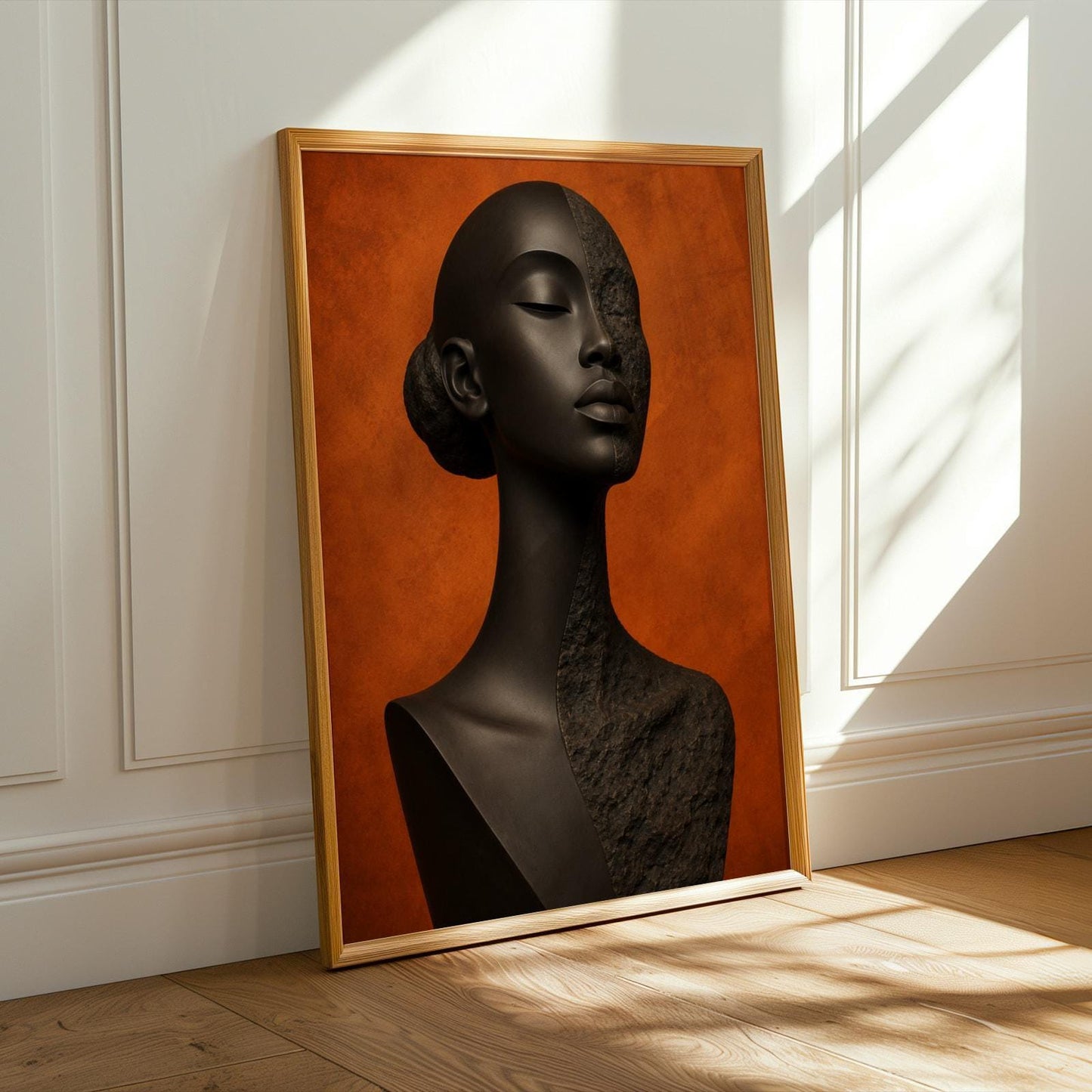 Black Woman Bust Wall Art Print 253 Soluna Soul