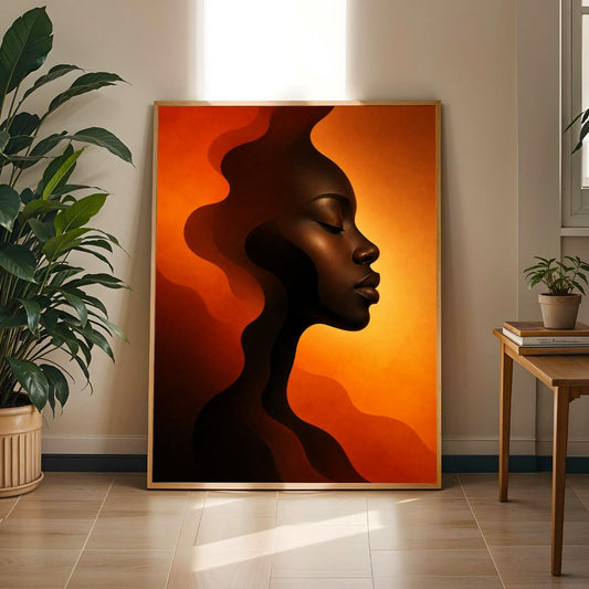 Abstract Woman Wall Art Print 254 Soluna Soul