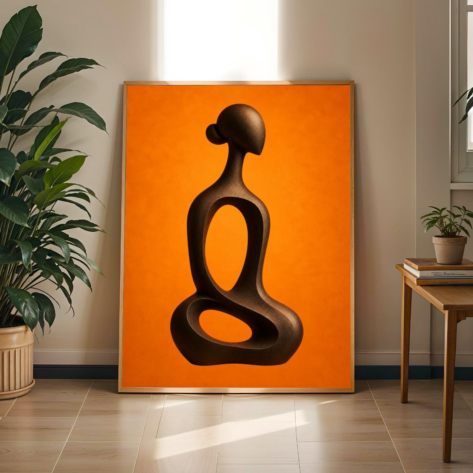Abstract Sculpture Figure Wall Art Print 255 Soluna Soul