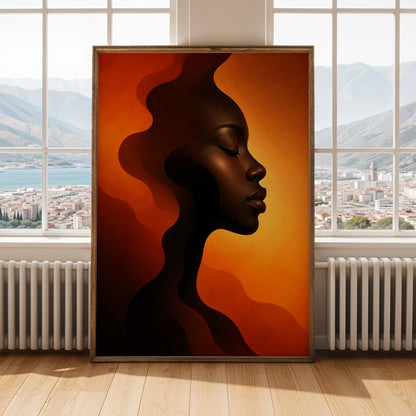 Abstract Woman Wall Art Print 254 Soluna Soul