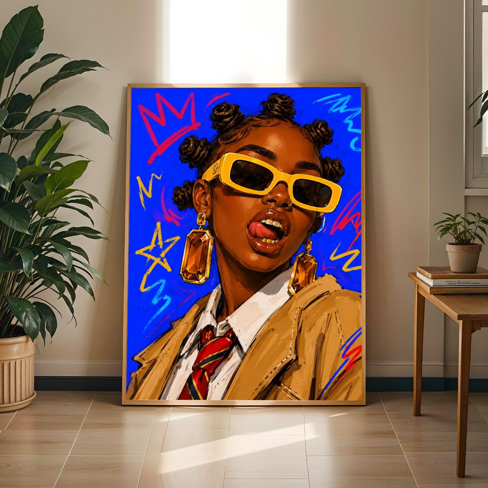 Woman Portrait Wall Art Print 249 Soluna Soul