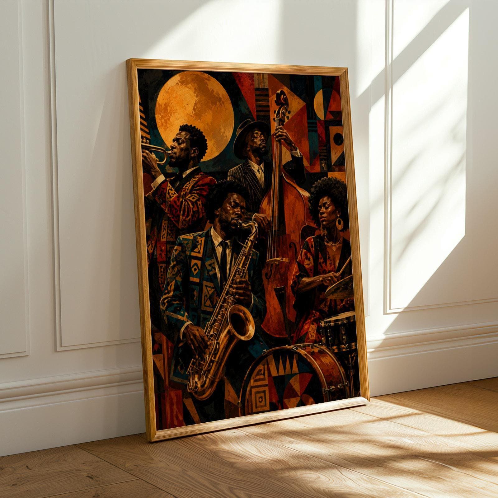 Jazz Band Musicians Wall Art Print 260 Soluna Soul