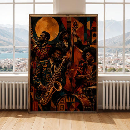 Jazz Band Musicians Wall Art Print 260 Soluna Soul