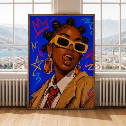 Woman Portrait Wall Art Print 249 Soluna Soul