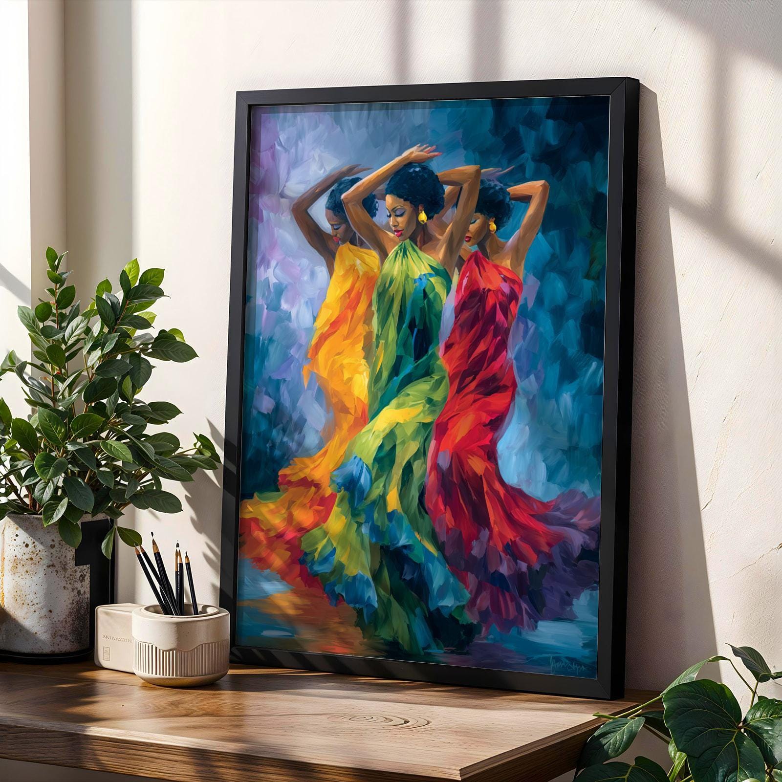 Three Dancers Wall Art Print 263 Soluna Soul
