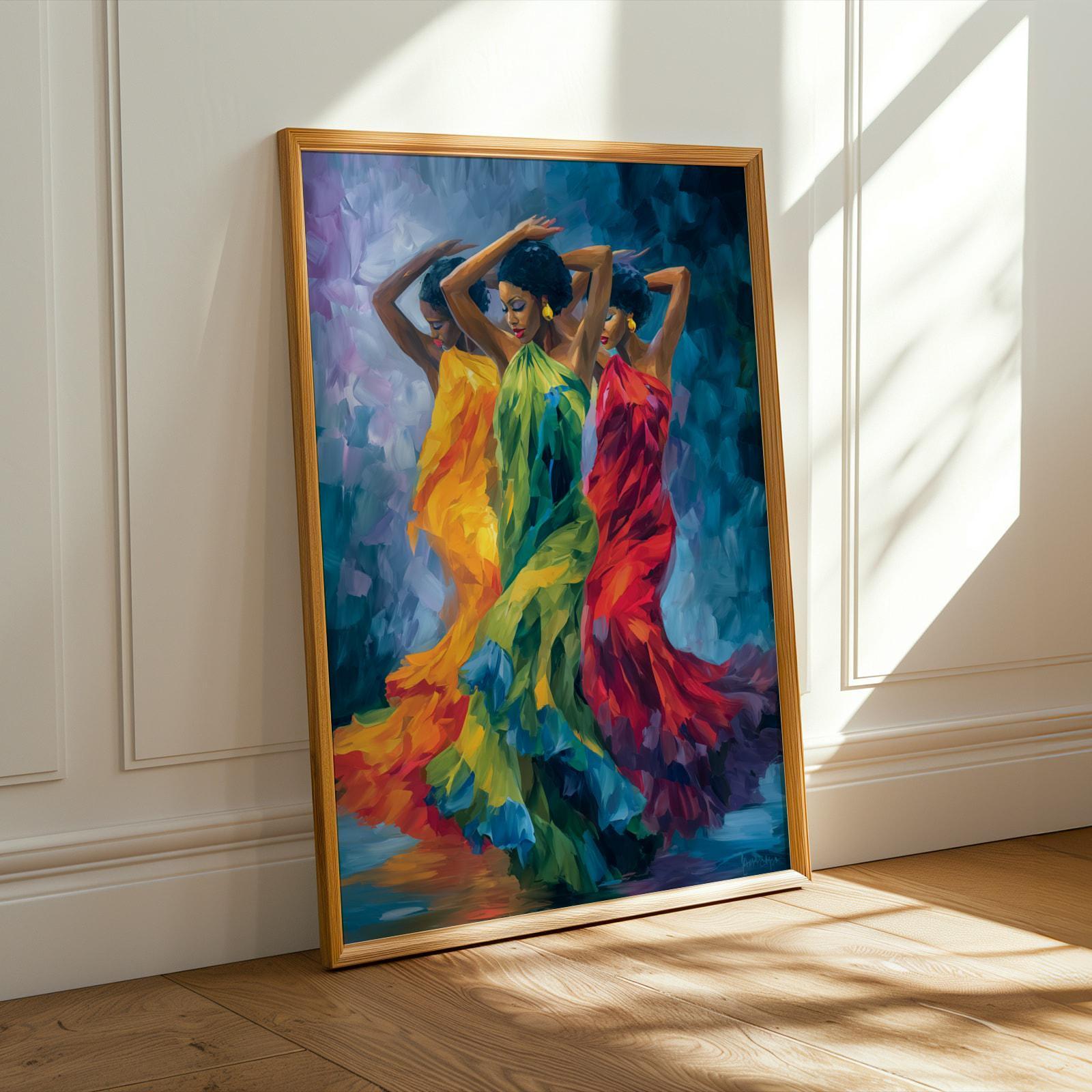 Three Dancers Wall Art Print 263 Soluna Soul