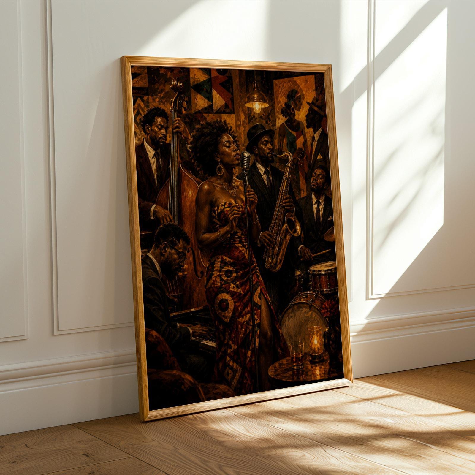 Jazz Band Musicians Wall Art Print 1 Soluna Soul
