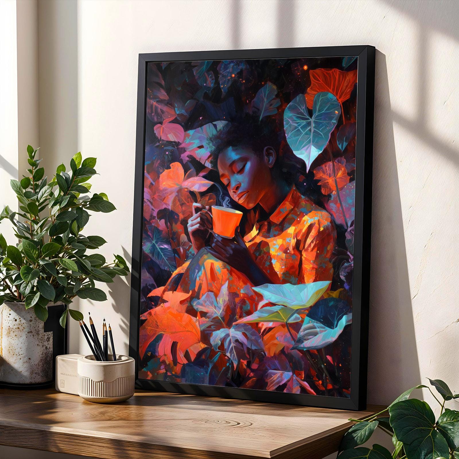 Afrocentric Wall Art Print 51 Soluna Soul