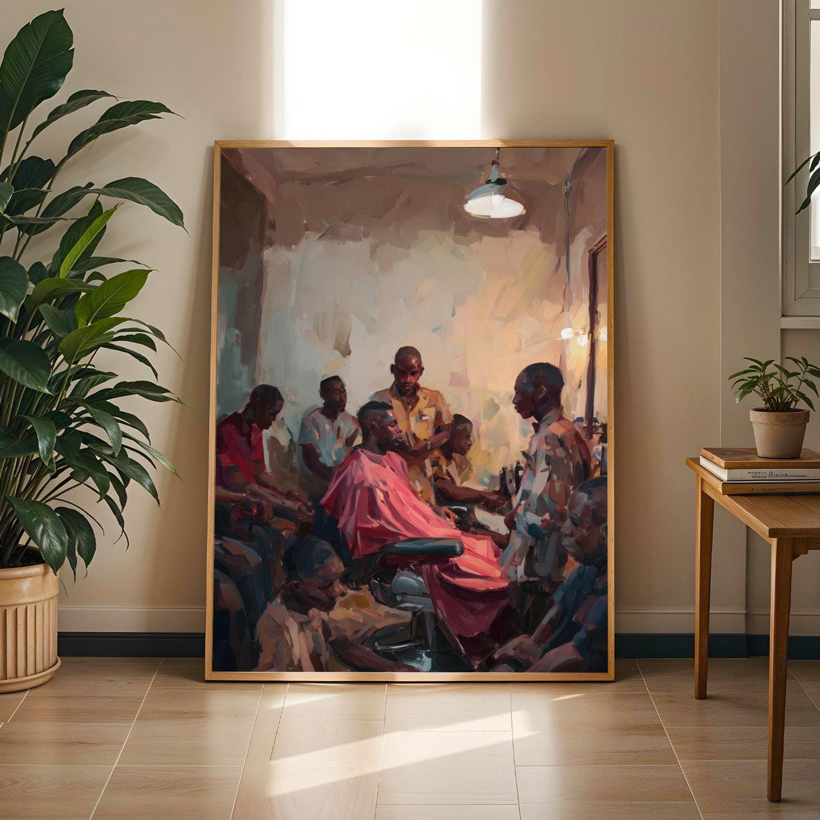 Afrocentric Barbershop Wall Art Print 3 Soluna Soul