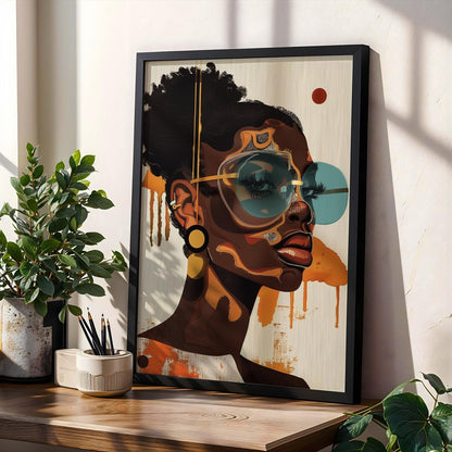Afrocentric Wall Art Print 122 Soluna Soul