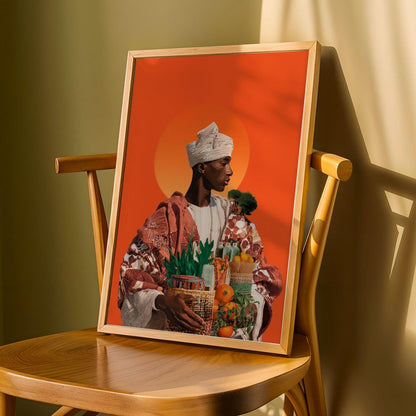 Afrocentric Wall Art Print 107 Soluna Soul