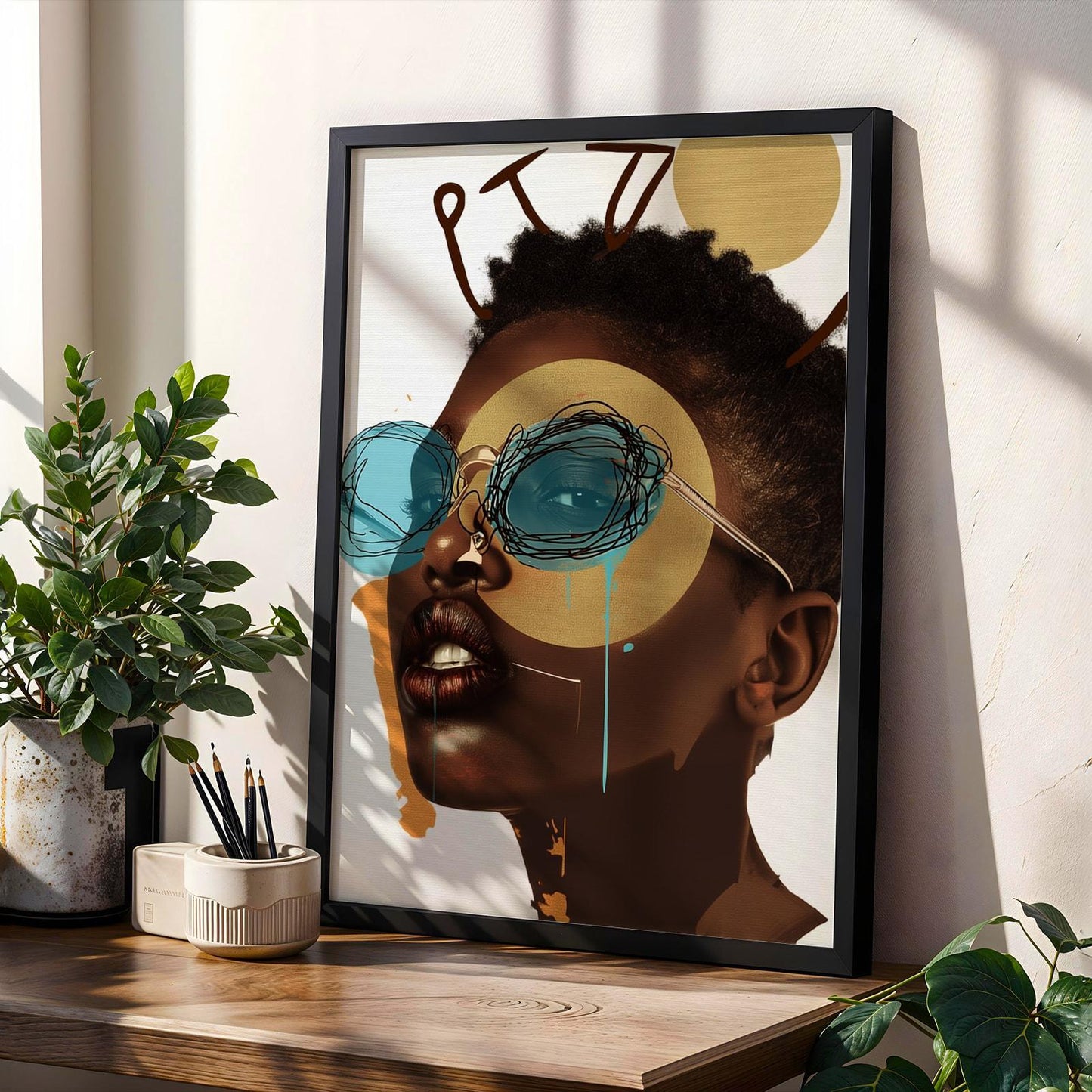 Afrocentric Wall Art Print 123 Soluna Soul