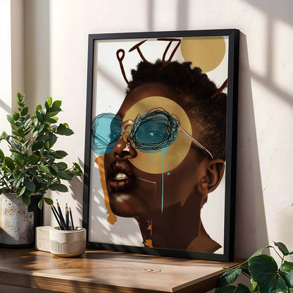 Afrocentric Wall Art Print 123 Soluna Soul
