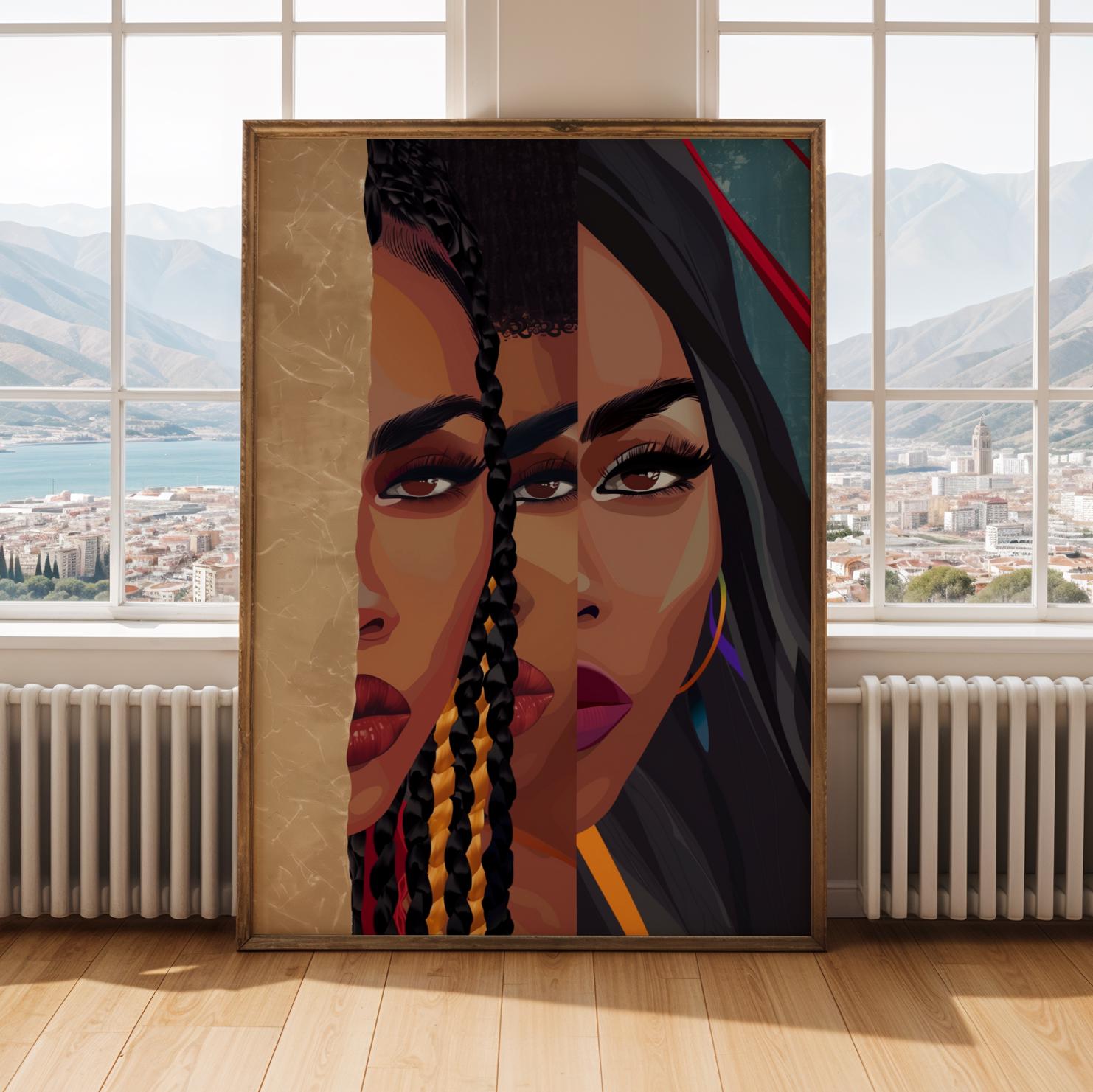 Afrocentric Wall Art Print 191 Soluna Soul