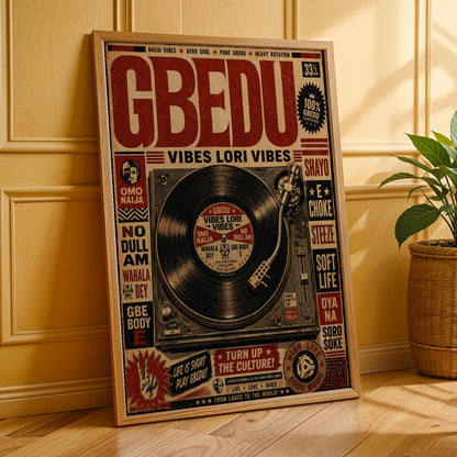 Afrobeat Vinyl Wall Art Print 264 Soluna Soul