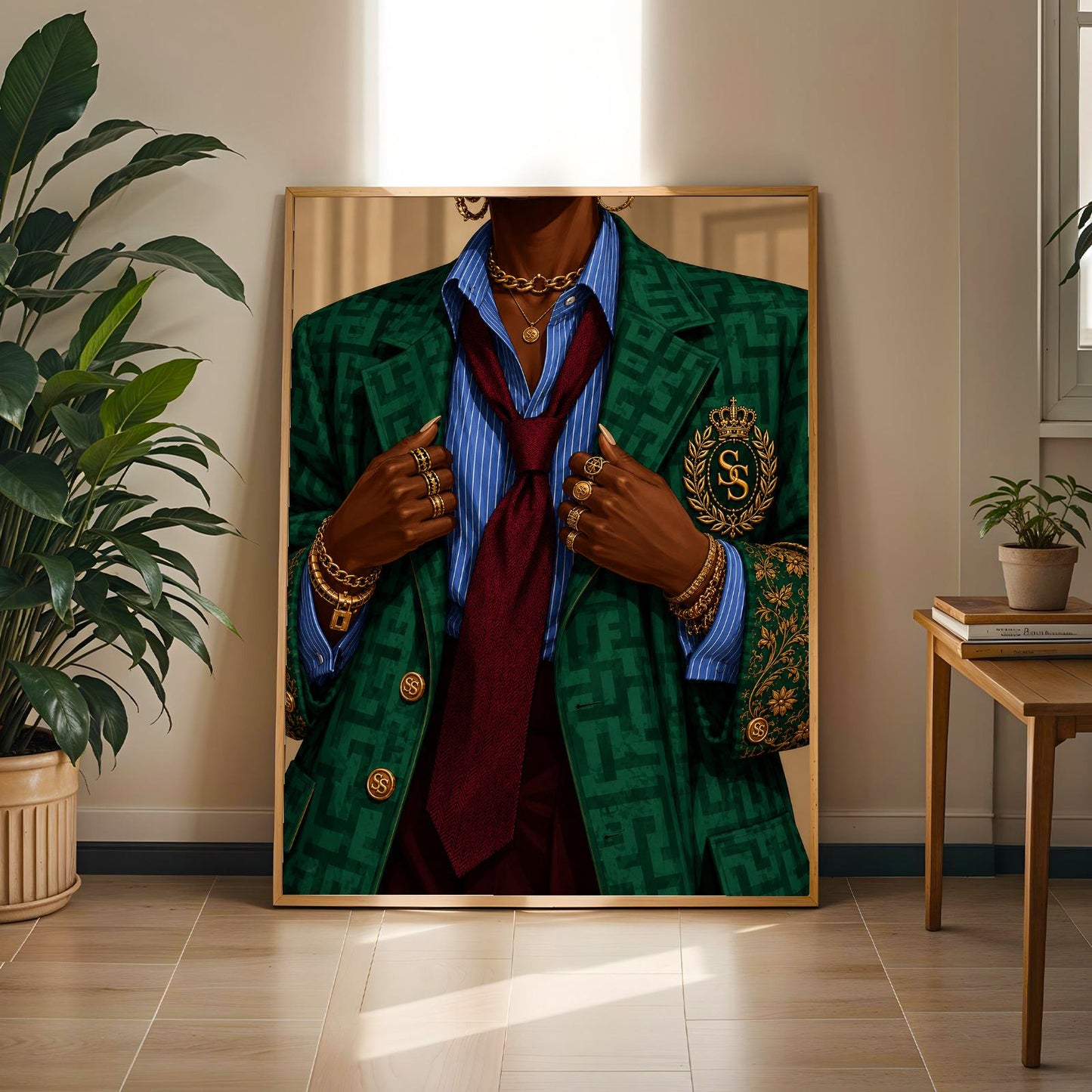 Black Woman Luxury Fashion Wall Art Print 267 Soluna Soul