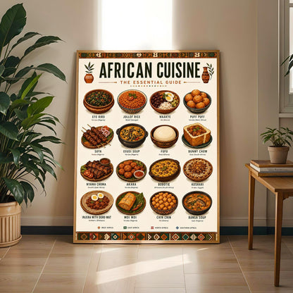 African Cuisine Wall Art Print 1 Soluna Soul