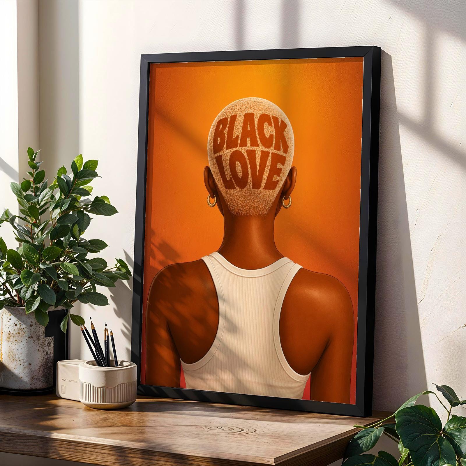 Black Love Wall Art Print 269 Soluna Soul