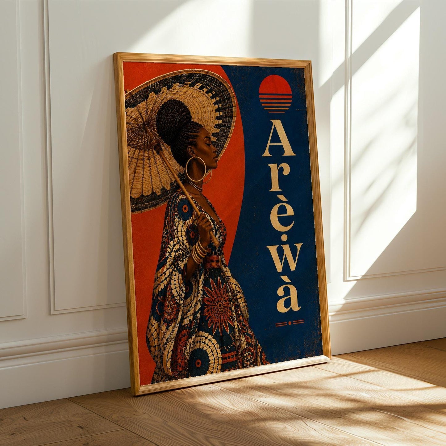 African Arewa Woman Wall Art Print 268 Soluna Soul