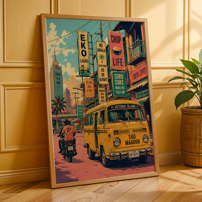 Lagos Nigeria Wall Art Print 3 Soluna Soul