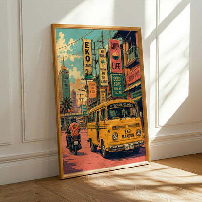 Lagos Nigeria Wall Art Print 3 Soluna Soul