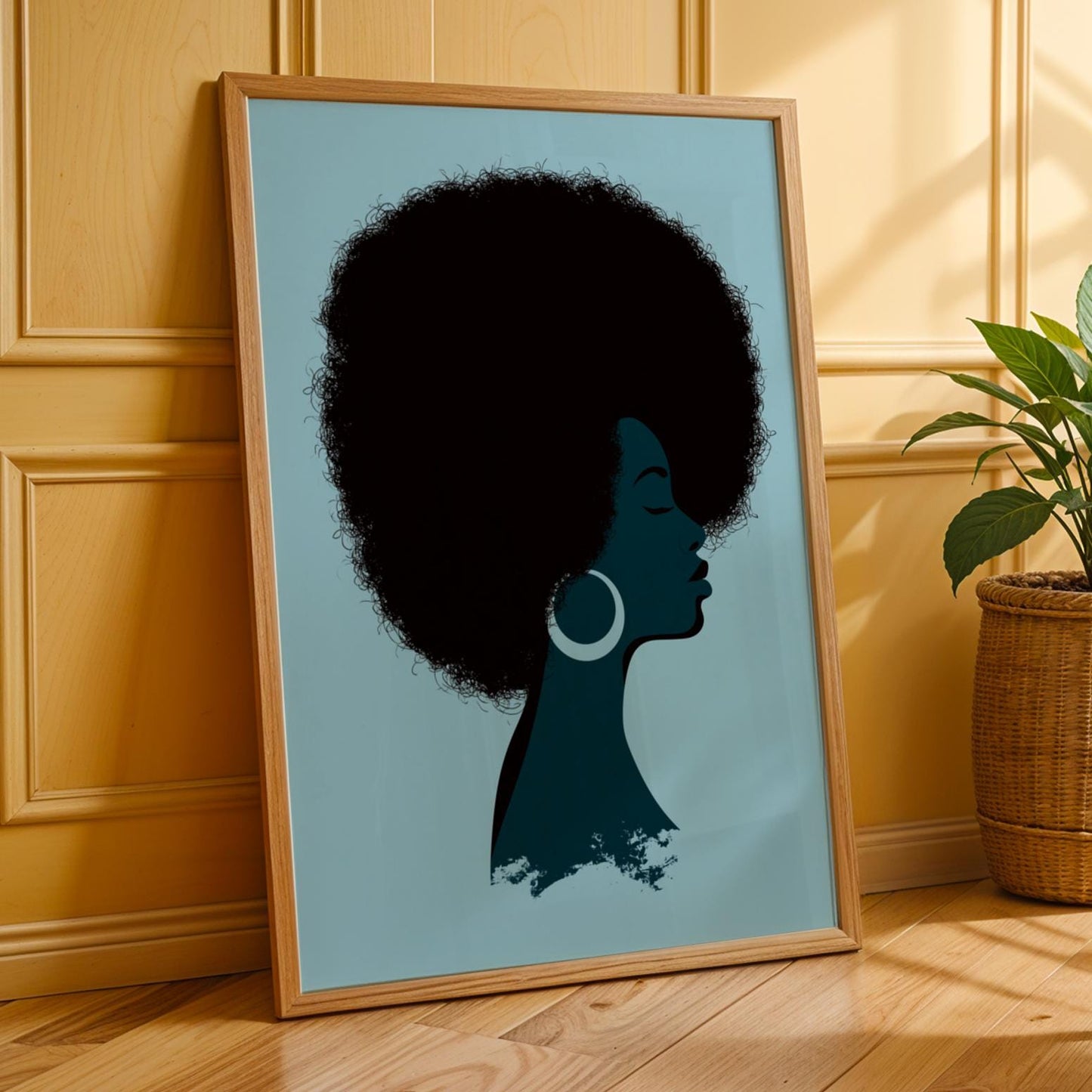 Abstract Woman Portrait Poster  Wall Art Print 201 Soluna Soul