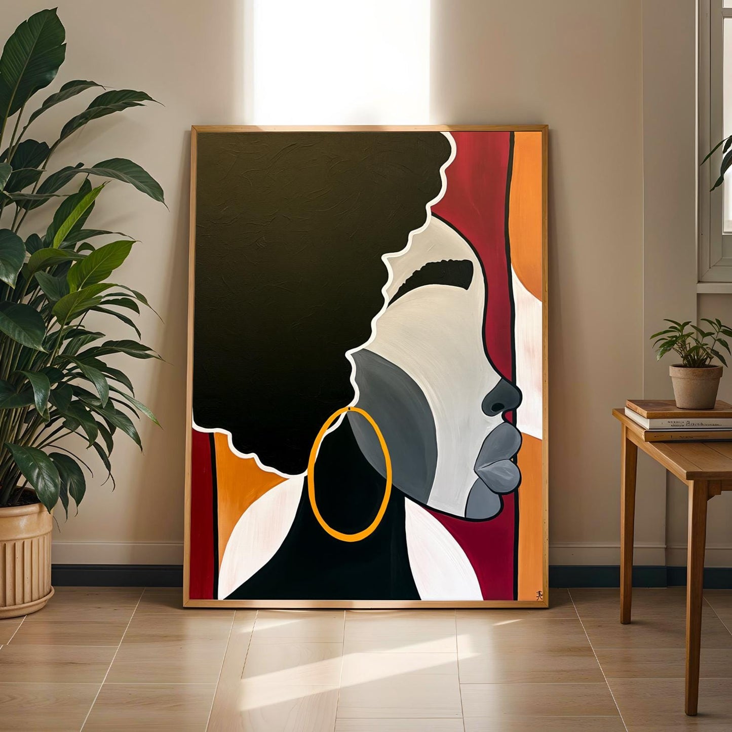 Abstract Woman Portrait Poster  Wall Art Print 199 Soluna Soul