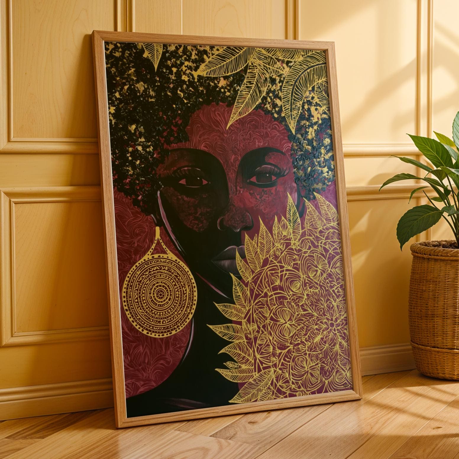 Abstract Woman Portrait Poster Wall Art Print 202 Soluna Soul