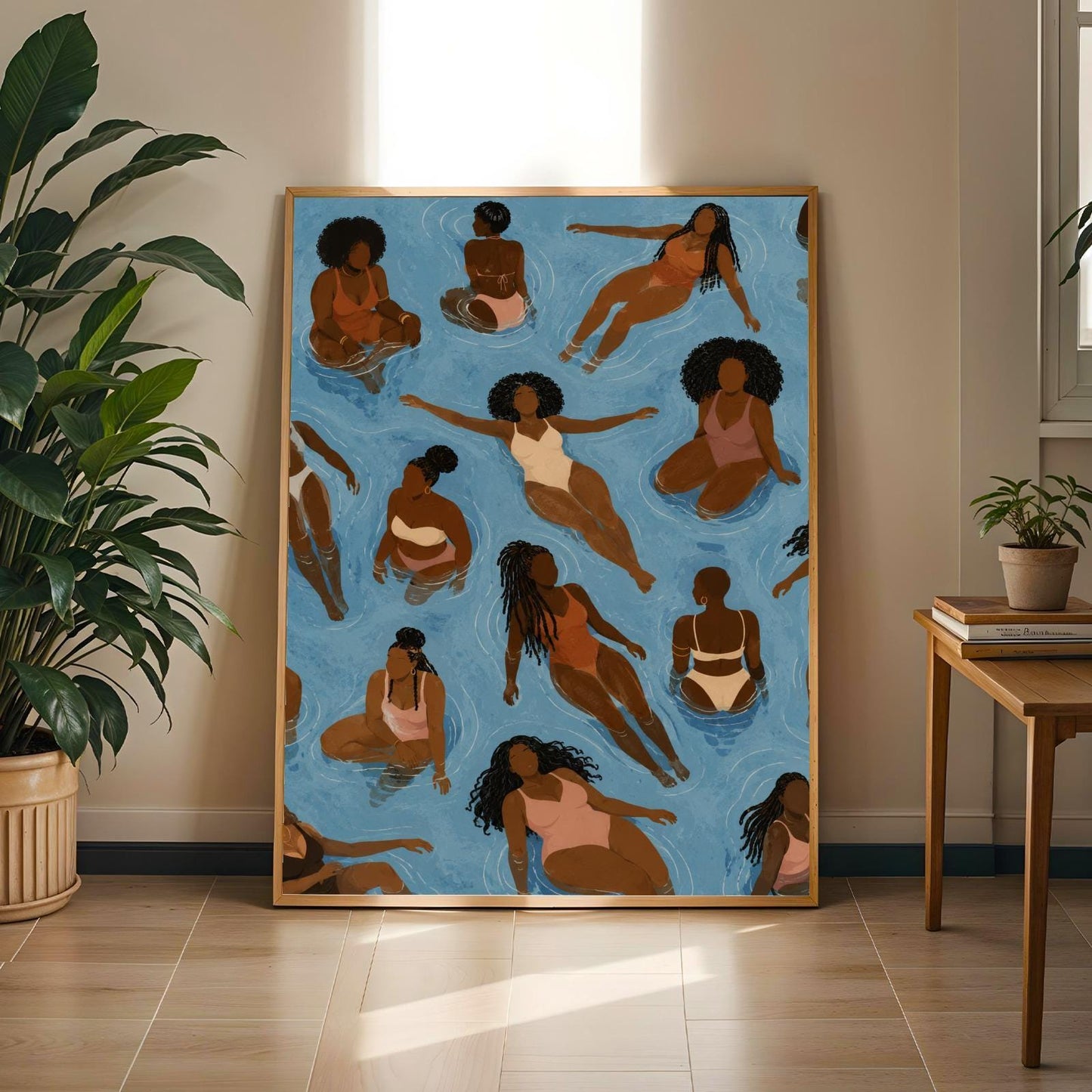 Black Girls Swimming Wall Art Print 272 Soluna Soul