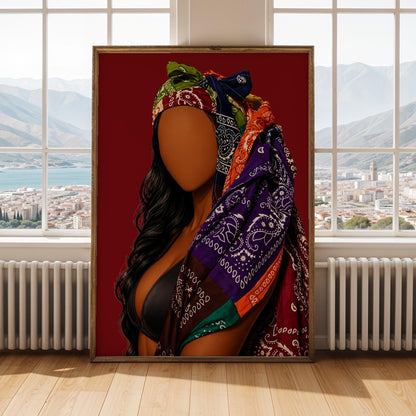 Black Girl Wall Art Print 276 Soluna Soul