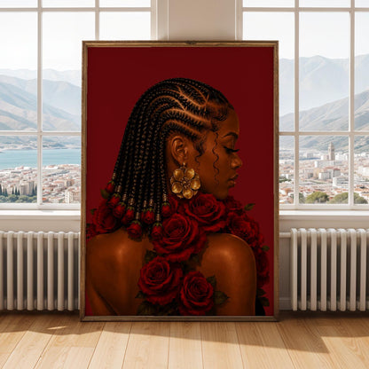 Black Girl Wall Art Print 277 Soluna Soul
