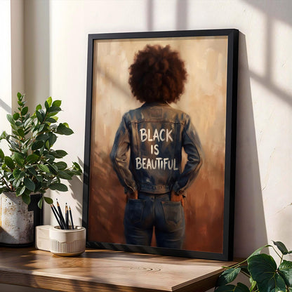 Black Is Beautiful Wall Art Print 207 Soluna Soul