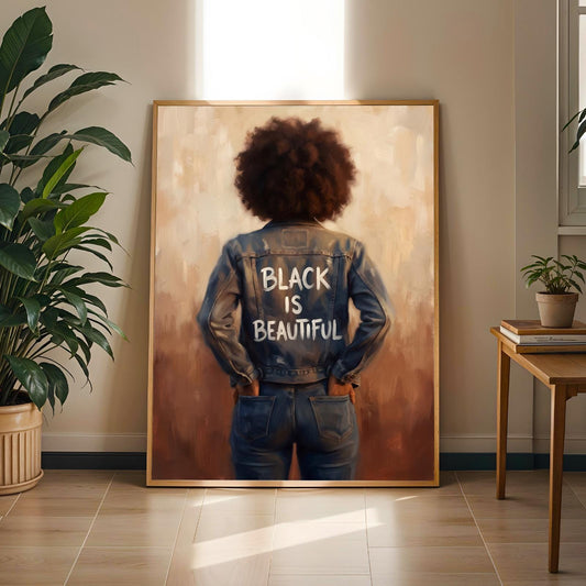 Black Is Beautiful Wall Art Print 207 Soluna Soul