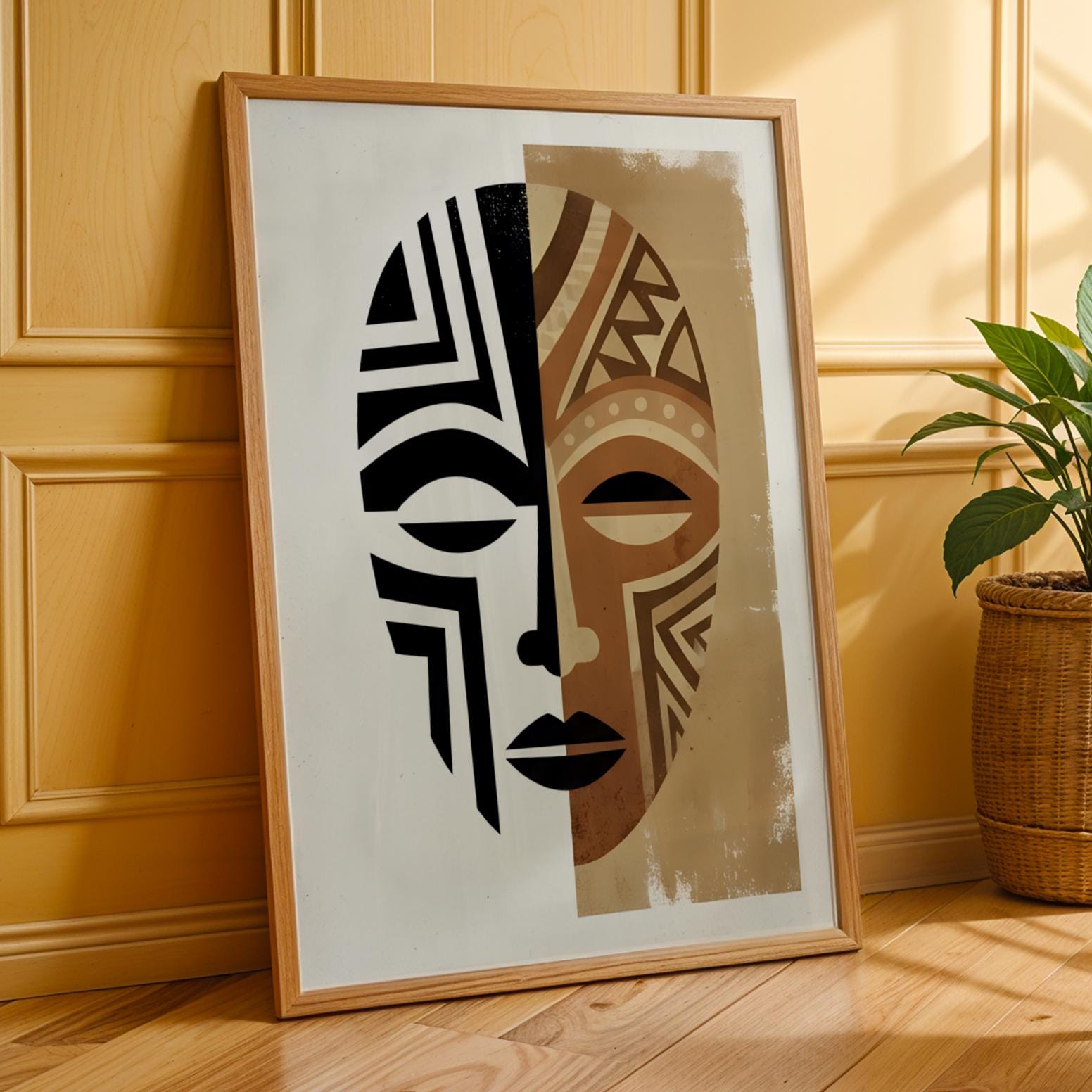 Duality Mask  Wall Art Print 206 Soluna Soul