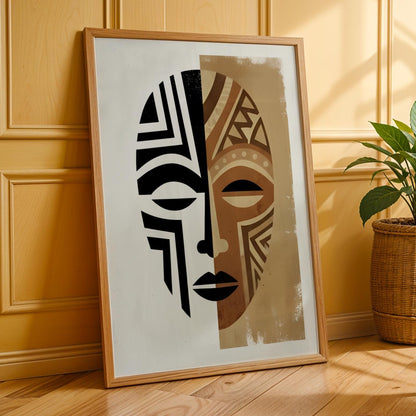 Duality Mask  Wall Art Print 206 Soluna Soul