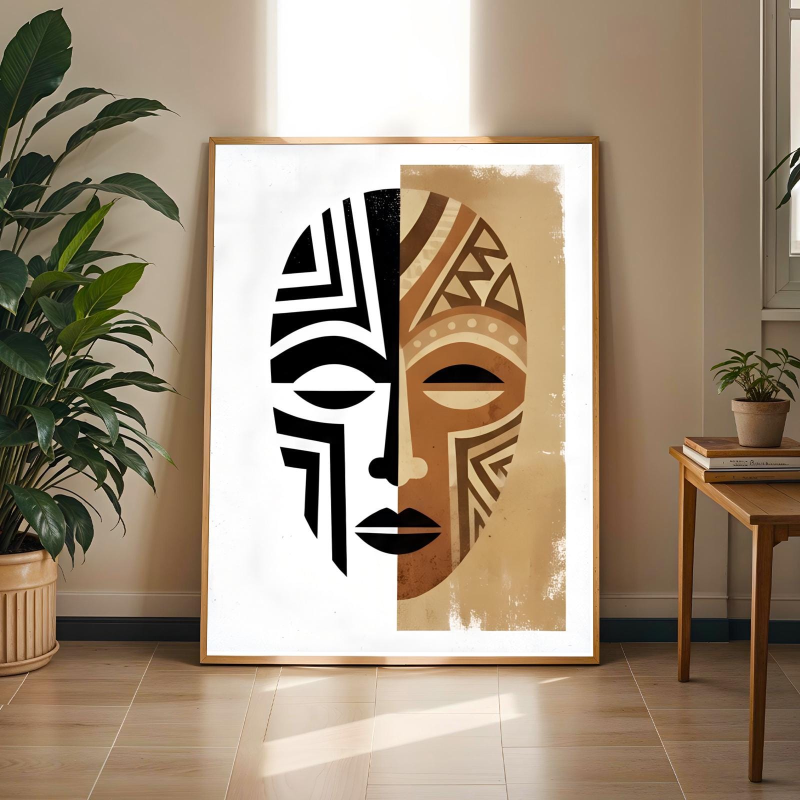 Duality Mask  Wall Art Print 206 Soluna Soul