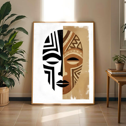 Duality Mask  Wall Art Print 206 Soluna Soul