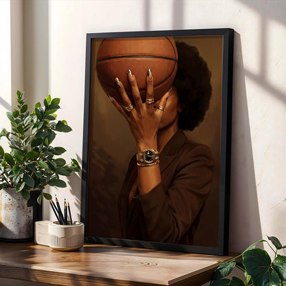 Afrocentric Basketball Wall Art Print 217 Soluna Soul